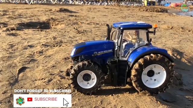 BRUDER Farming combine Forage harvester Tractor Claas Corn and Cows action! смотреть онлайн