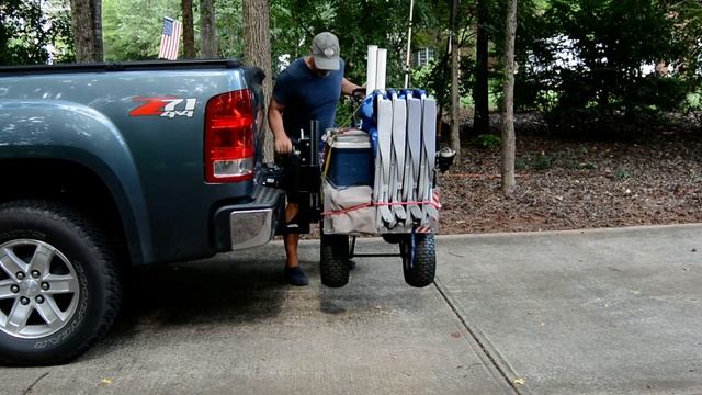 Hitch-N-Go Carts, fantastic beach cart. and fishing cart. смотреть онлайн