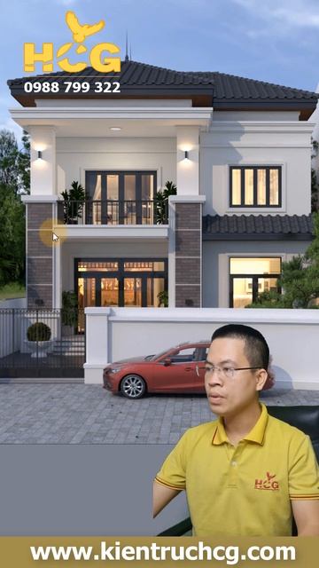 Hình Thức Biệt Thự 2 Tầng Mái Nhật Mặt Tiền 10m | Shorts 1032 - Kiến Trúc HCG смотреть онлайн