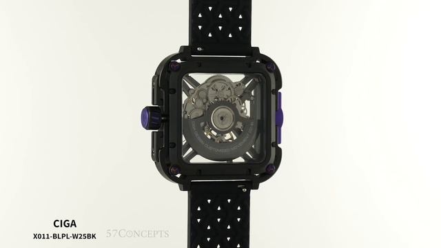 Ciga Design X011-BLPL-W25BK X Series Black & Purple • Zegarek męski смотреть онлайн