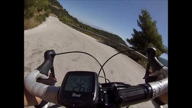 road bike long downhill descent GoPro hero 3+ смотреть онлайн