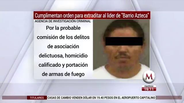 Cumplimentan orden para extraditar al líder de 'Barrio Azteca' смотреть онлайн