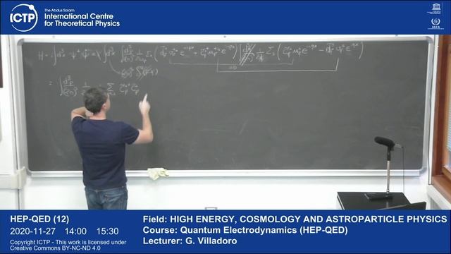 Quantum Electrodynamics (HEP-QED) Lecture 12 смотреть онлайн