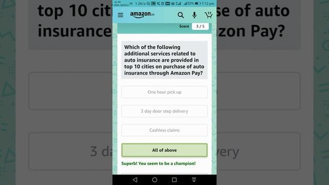 Today Amazon Car & bike protection quiz answers | Win 20000 Amazon Pay Balance | 14 April 2021 смотреть онлайн