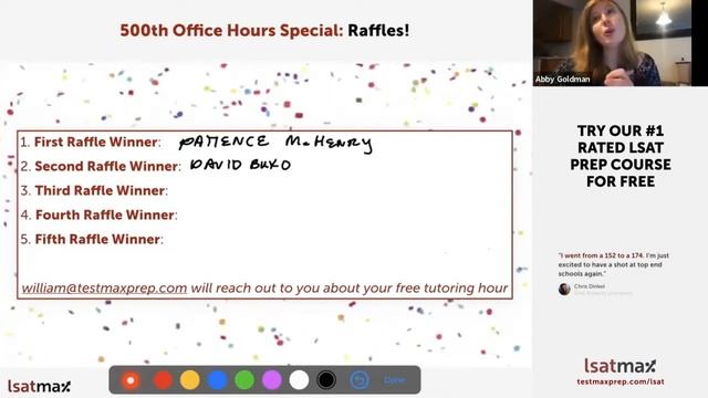 LSATMax's 500th Office Hour Special with Ross (173) & Abby (178) смотреть онлайн