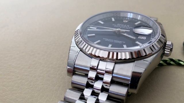 Rolex Datejust 116234 Blue Dial Jubilee смотреть онлайн