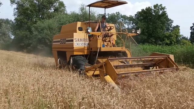 🔥Żniwa 🔥 ⚡Kombajn Sampo Rosenlew 500 !!! ⚡Zwalanie zboża !! смотреть онлайн