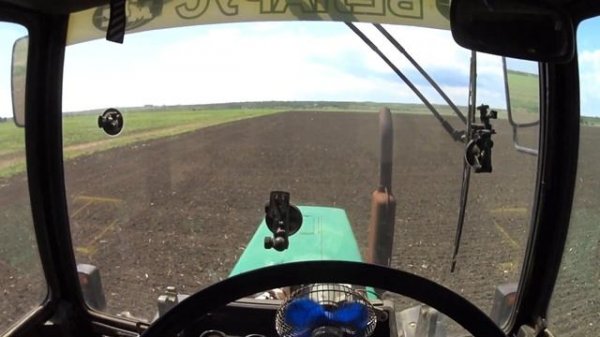 Боронуем подсолнух после посева на МТЗ 82.1 со штригельной бороной! Культивация пока подождет.