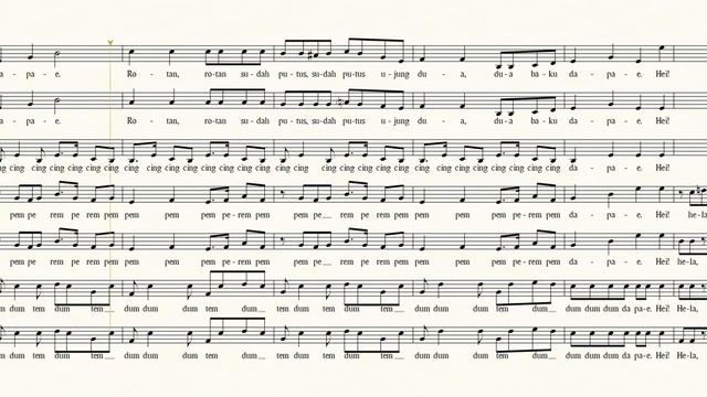 Hela Rotan - Soprano 1 - Slow tempo (piano+metronome) by ACM coro смотреть онлайн