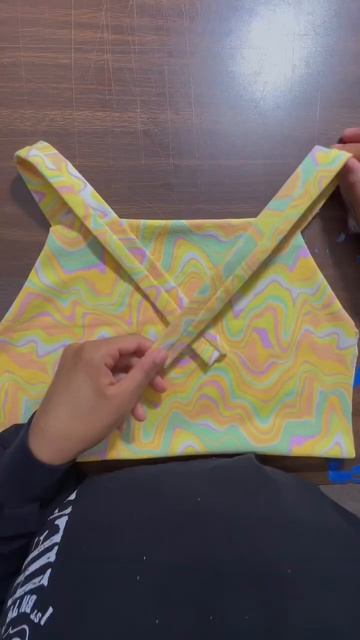 Cool Stitches Crop Top Tutorial 🧵 #diy #sewing #fashion #tutorial смотреть онлайн