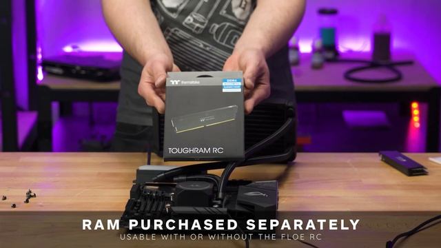 Thermaltake Floe RC CPU and RAM All In One LIQUID Cooler First Look смотреть онлайн