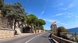 Живописная поездка по итальянской Ривьере: Сан-Ремо ➤ Генуя, вдоль моря! Часть 1/2, 4k 60fps UHD