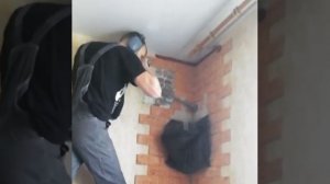 Бурение отверстия для кондиционера