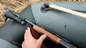 Охота на бобра весной. На лодке с мотором.