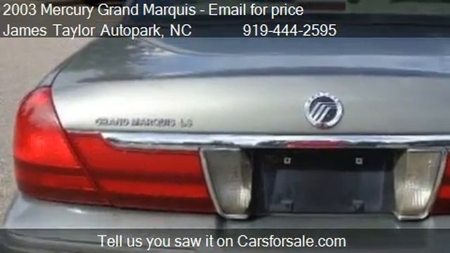 2003 Mercury Grand Marquis LS Premium - for sale in Raleigh, смотреть онлайн