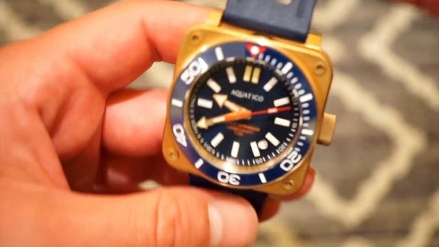 Aquatico SuperCharger Bronze 1000M Dive Watch Review - Tough and Deep! смотреть онлайн