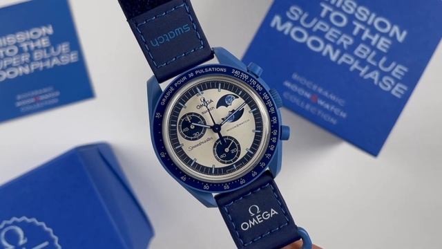 Swatch Bioceramic MoonSwatch Super Blue Moonphase - Full Unboxing And Review!