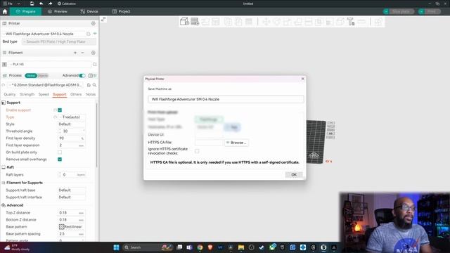 Flashforge Adventurer 5M | How To Print Over Wi-Fi With OrcaSlicer смотреть онлайн