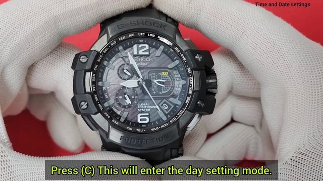 Casio G-Shock GPW-1000 Manually Setting Instruction || Gravitymaster G-Shock || Module 5410