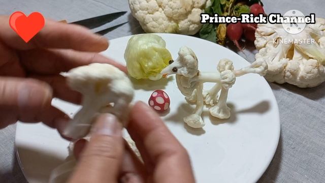 DIY Cauliflower Art #29 / Cauliflower Poodle Dog Art @Prince-Rick Channel смотреть онлайн