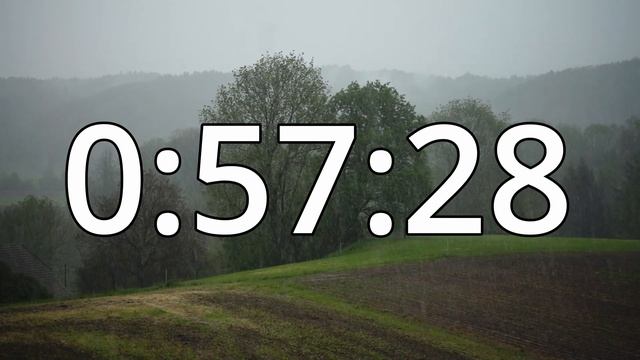 1 Hour 55 Minutes (115 Minutes) Timer With Music | Snowfall Timer