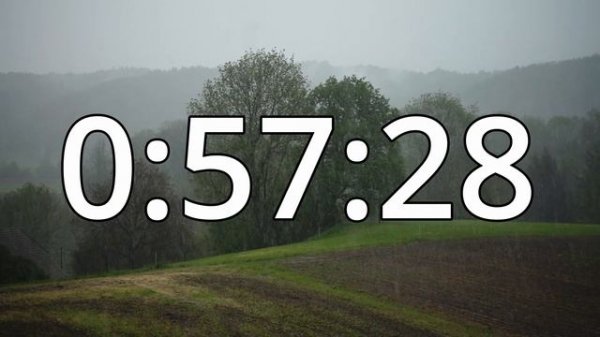 1 Hour 55 Minutes (115 Minutes) Timer with Music | Snowfall Timer