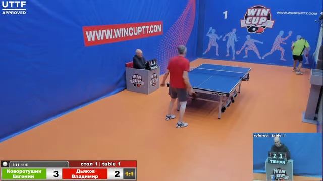 Коворотушин Евгений 3-1 Дьяков Владимир Восток 1 WIN CUP 27.10.20 Прямой эфир Зал 1 смотреть онлайн