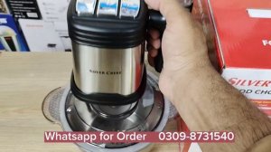 Silver Crest Meat and Vegetable Chopper 3.5L Capacity Beautiful Design powerful Motor, extra blades