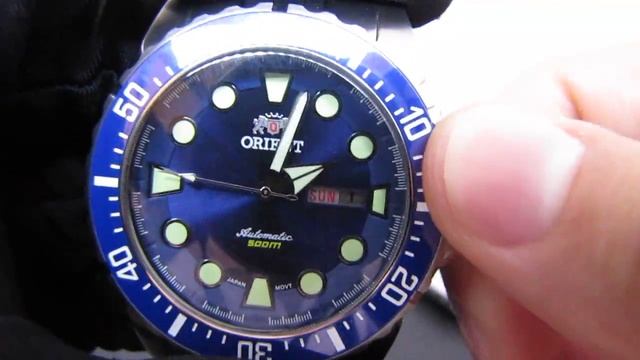 Relógio Orient 469SS073 D1SX Netuno Novo Poseidon Diver 500M Azul - Thauro Relógios смотреть онлайн