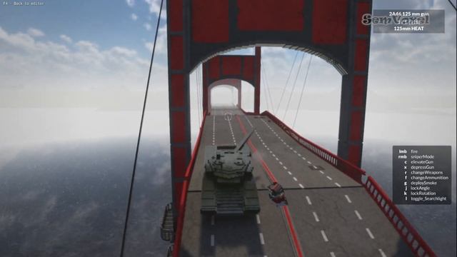 Teardown Tank T90 vs bounce bridge part 2 смотреть онлайн