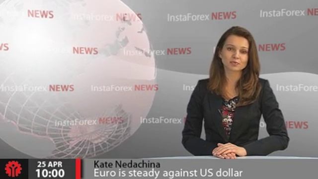 InstaForex News 25 April. Euro is steady against US dollar despite the negative data смотреть онлайн