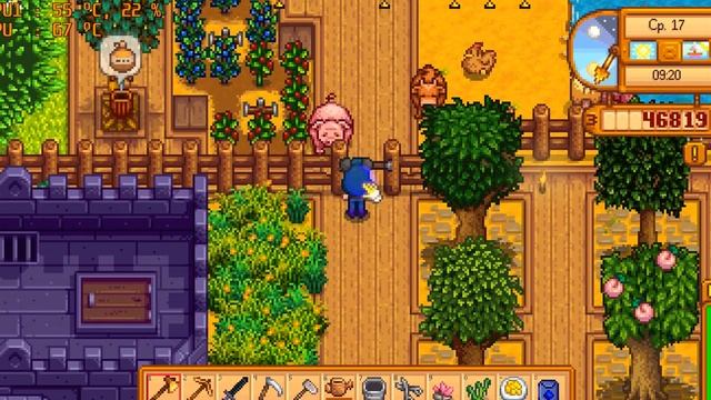 Stardew Valley. Обзор моего большого дома и участка смотреть онлайн