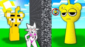 использую Читы в БИТВЕ ПОСТРОЕК против Девушки Спрунки в Майнкрафт!