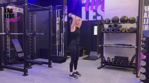 Французский жим с гирей стоя (свободный вес)