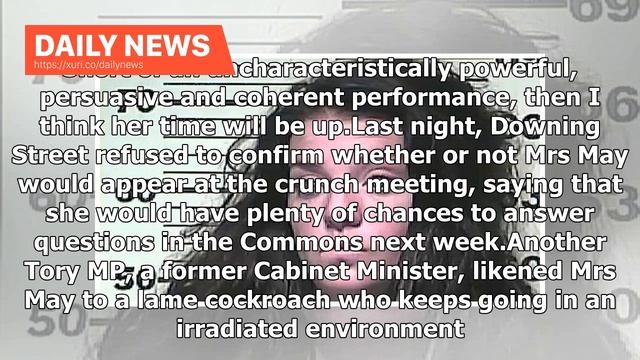 Daily News - Maybe in the murder zone: PM says she has 72 hours to save her job смотреть онлайн