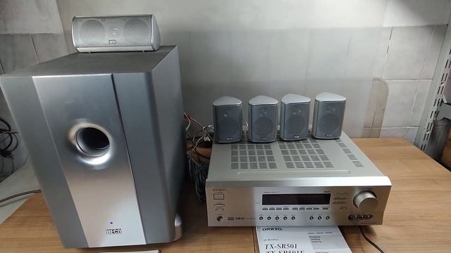 Onkyo Dolby Surround 5.1 Sound System & HECO VOGUE Subwoofer смотреть онлайн