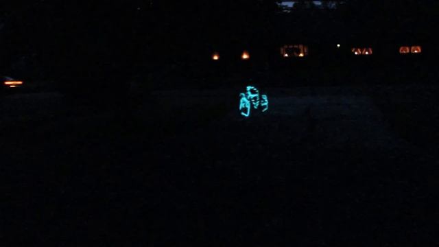 WOW amazing look.... Neon EL wire bike with square wheels in 1080p Tron смотреть онлайн