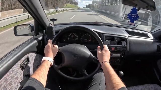 1997 Nissan Almera 1 4 87hp 0 100 POV Test Drive #2019 смотреть онлайн