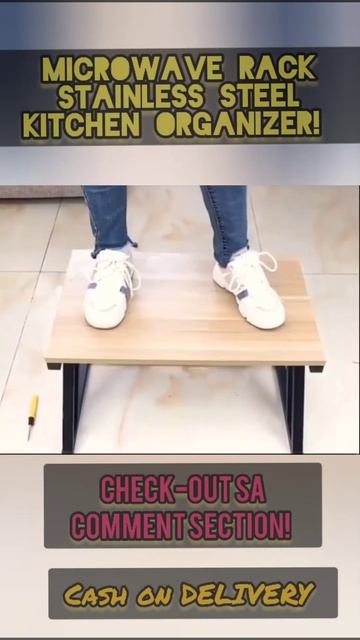 MICROWAVE RACK ORGANIZER! #kitchenitems #shorts #shopee смотреть онлайн