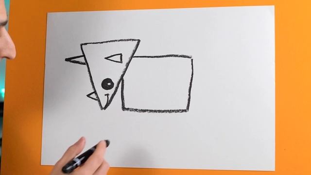 How to Draw a TRICERATOPS with SHAPES! – Kids Drawing Lesson (Preschool) смотреть онлайн