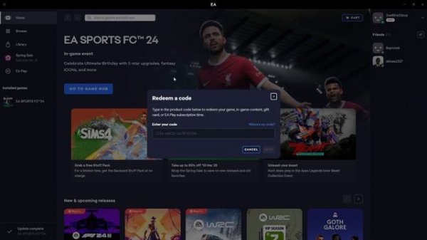 How to Redeem Code in EA App (2024)