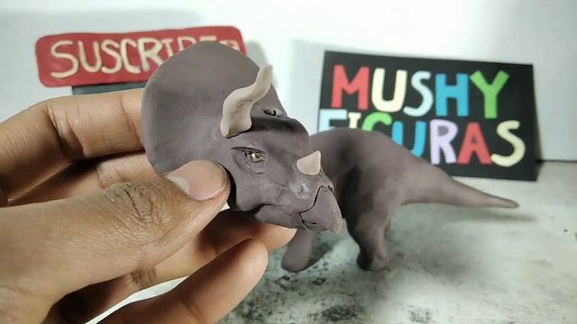 Triceratops De Plastilina/How To Make A Triceratops With Clay Sculpting