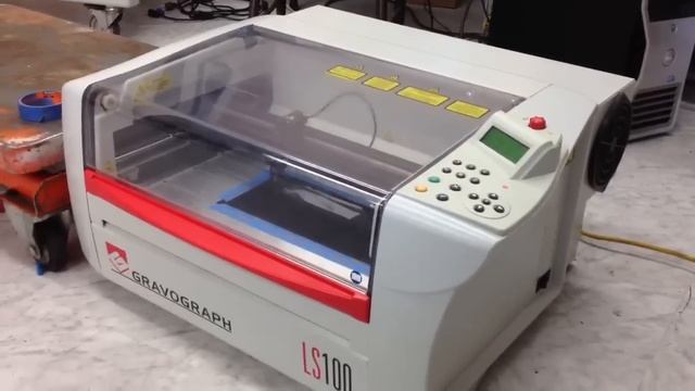 2006 Gravograph LS100 C02 laser engraving machine смотреть онлайн