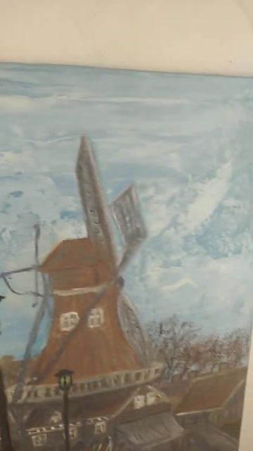 Картина с морем маслом Парусник у причала смотреть онлайн