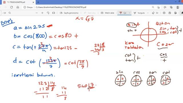 11. SINIF TRİGONOMETRİ SORU ÇÖZÜM смотреть онлайн