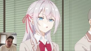 Аля иногда кокетничает со мной по русски 1 серия | реакция на аниме