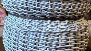 Цепочка из ротанга простым способом. Плетение из ротанга для новичков.