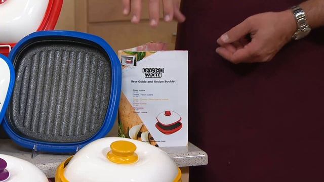 Rangemate Square Nonstick Microwave Grill Pan on QVC смотреть онлайн