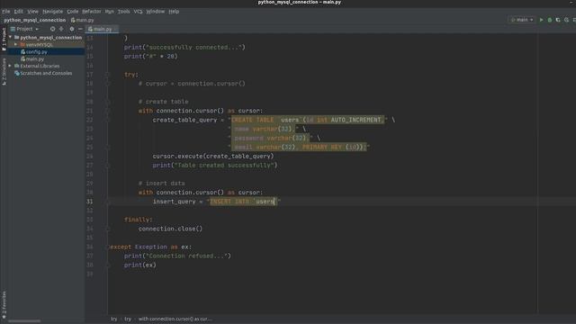 Как подключиться к MySQL на Python ｜ MySQL создание таблицы, доб смотреть онлайн