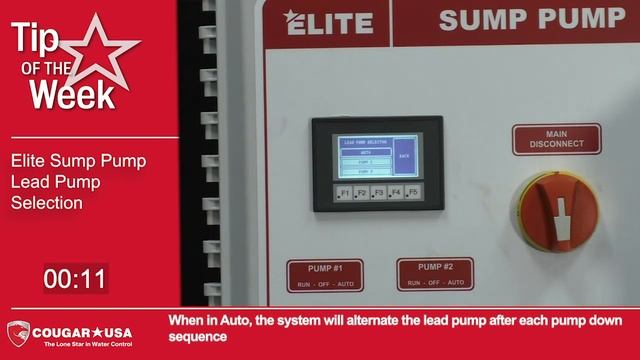 Elite Sump Pump Control Panel Lead Pump Selection - Cougar USA Tip of the Week смотреть онлайн
